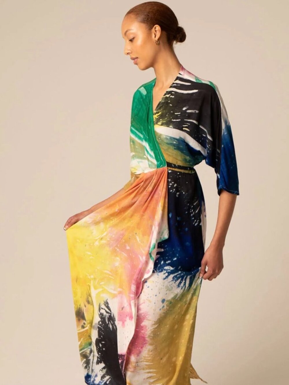Osei Duro Letsa Dress in Together print